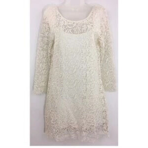 AMERICAN RETRO EUC Katy Lace Mini Dress Ivory Vintage